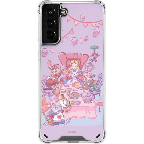 Disney Alice in Wonderland (animated) Mad Tea Party Galaxy S21 Plus 5G Clear Case