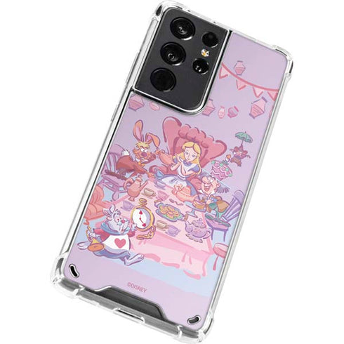 Disney Alice in Wonderland (animated) Mad Tea Party Galaxy S21 Ultra 5G Clear Case