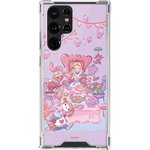 Disney Alice in Wonderland (animated) Mad Tea Party Galaxy S22 Ultra Clear Case