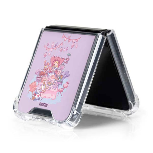 Disney Alice in Wonderland (animated) Mad Tea Party Galaxy Z Flip5 5G Clear Case