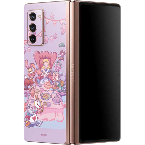 Disney Alice in Wonderland (animated) Mad Tea Party Galaxy Z Fold2 5G Skin