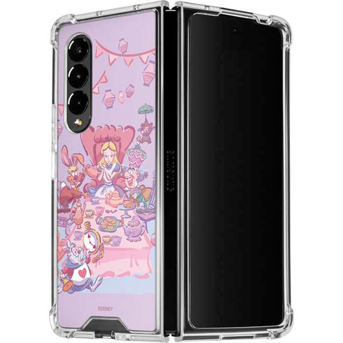 Disney Alice in Wonderland (animated) Mad Tea Party Galaxy Z Fold4 5G Clear Case