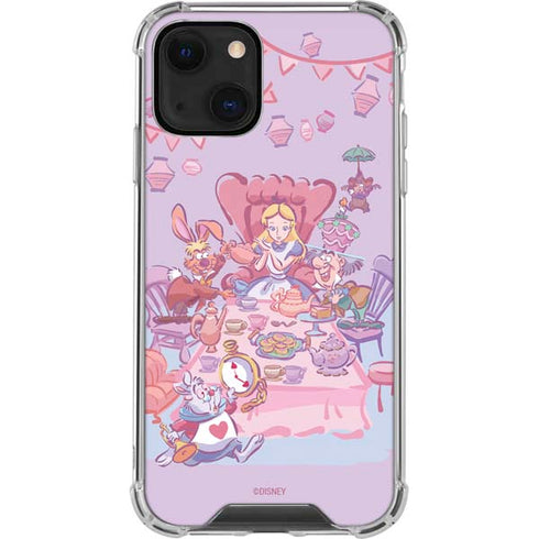 Disney Alice in Wonderland (animated) Mad Tea Party iPhone 14 Clear Case
