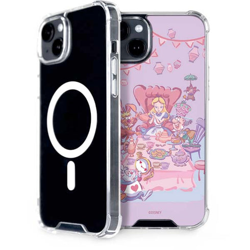 Disney Alice in Wonderland (animated) Mad Tea Party iPhone 15 Plus MagSafe Case