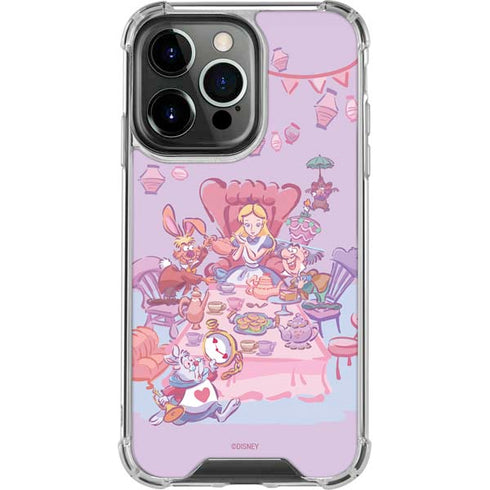 Disney Alice in Wonderland (animated) Mad Tea Party iPhone 15 Pro Clear Case