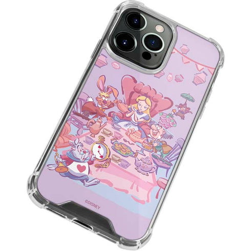 Disney Alice in Wonderland (animated) Mad Tea Party iPhone 14 Pro Clear Case