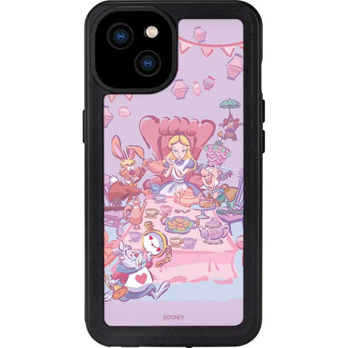 Disney Alice in Wonderland (animated) Mad Tea Party iPhone 15 Plus Waterproof Case