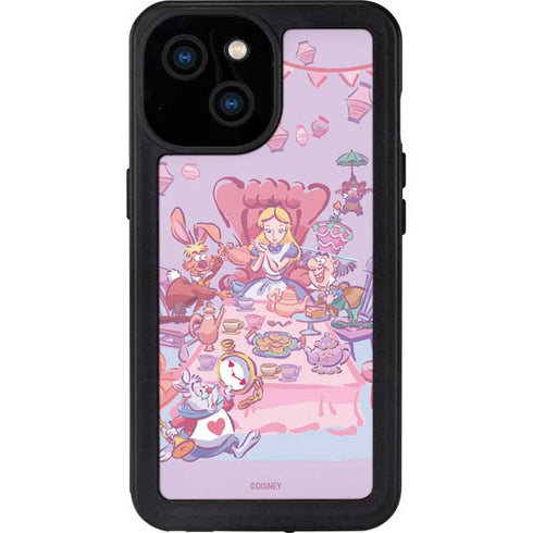 Disney Alice in Wonderland (animated) Mad Tea Party iPhone 15 Waterproof Case