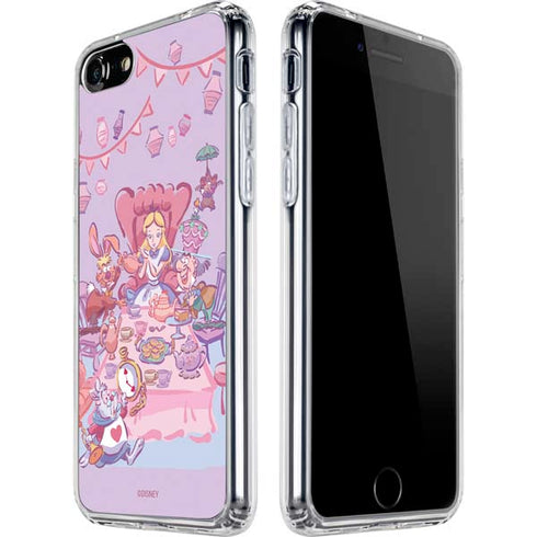 Disney Alice in Wonderland (animated) Mad Tea Party iPhone SE (2nd & 3rd Gen) Clear Case