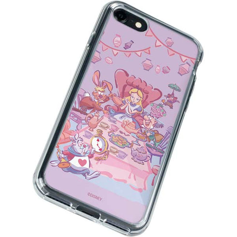 Disney Alice in Wonderland (animated) Mad Tea Party iPhone SE (2nd & 3rd Gen) Clear Case