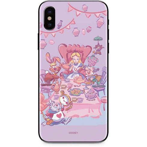 Disney Alice in Wonderland (animated) Mad Tea Party iPhone X Skin