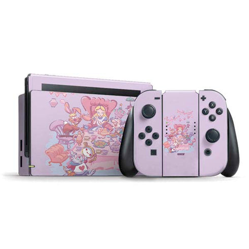 Disney Alice in Wonderland (animated) Mad Tea Party Nintendo Switch Bundle Skin