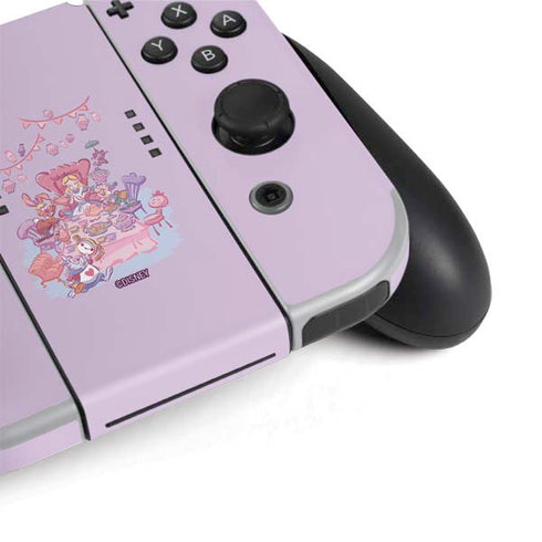 Disney Alice in Wonderland (animated) Mad Tea Party Nintendo Switch OLED (2021) Skin