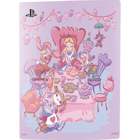 Disney Alice in Wonderland (animated) Mad Tea Party PS5 Digital Edition Console Skin