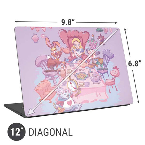 Disney Alice in Wonderland (animated) Mad Tea Party Universal Laptop 12in (9.8 x 6.8in) Skin