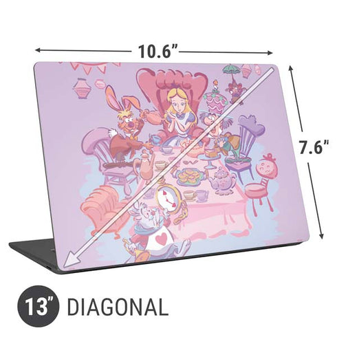 Disney Alice in Wonderland (animated) Mad Tea Party Universal Laptop 13in (10.6 x 7.6in) Skin