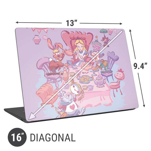 Disney Alice in Wonderland (animated) Mad Tea Party Universal Laptop 16in (13 x 9.4in) Skin