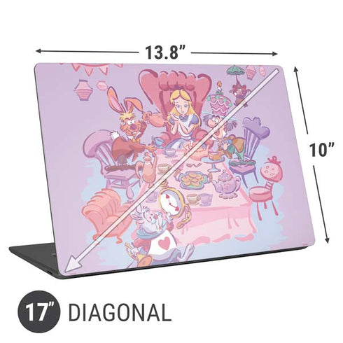 Disney Alice in Wonderland (animated) Mad Tea Party Universal Laptop 17in (13.8 x 10in) Skin