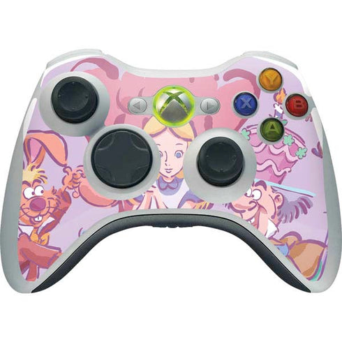 Disney Alice in Wonderland (animated) Mad Tea Party Xbox 360 Wireless Controller Skin