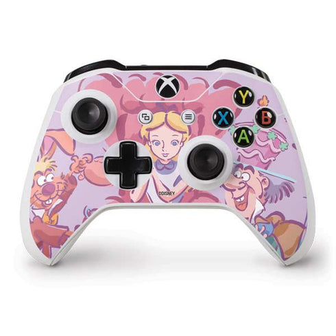 Disney Alice in Wonderland (animated) Mad Tea Party Xbox One S Controller Skin