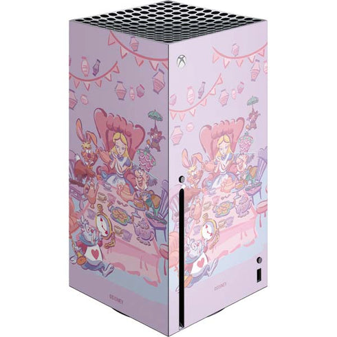 Disney Alice in Wonderland (animated) Mad Tea Party Xbox Series X Console Skin