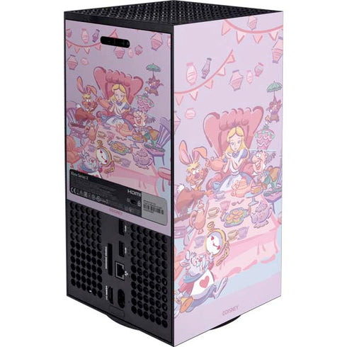 Disney Alice in Wonderland (animated) Mad Tea Party Xbox Series X Console Skin