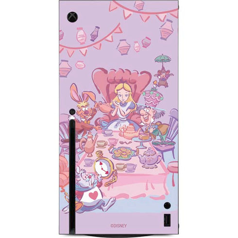 Disney Alice in Wonderland (animated) Mad Tea Party Xbox Series X Console Skin