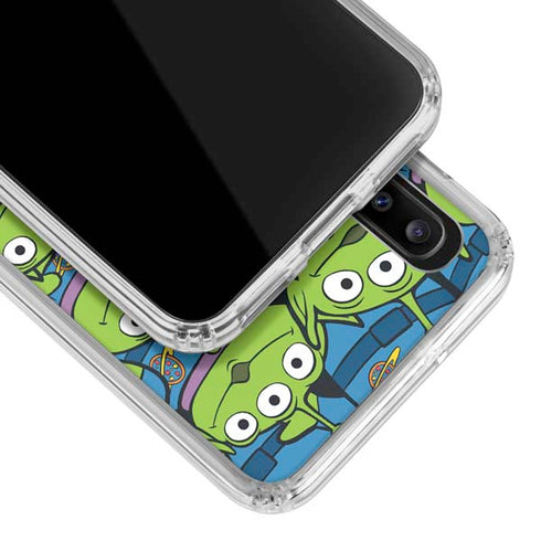 Disney Toy Story Alien Collage Galaxy A20 Clear Case