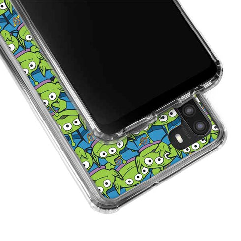 Disney Toy Story Alien Collage Galaxy A21 Clear Case