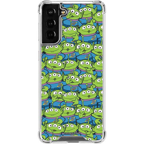 Disney Toy Story Alien Collage Galaxy S21 FE Clear Case