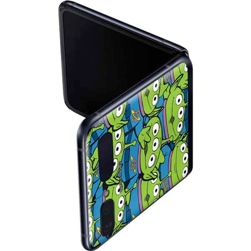 Disney Toy Story Alien Collage Galaxy Z Flip Skin