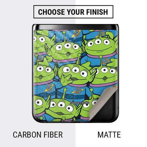 Disney Toy Story Alien Collage Galaxy Z Flip Skin