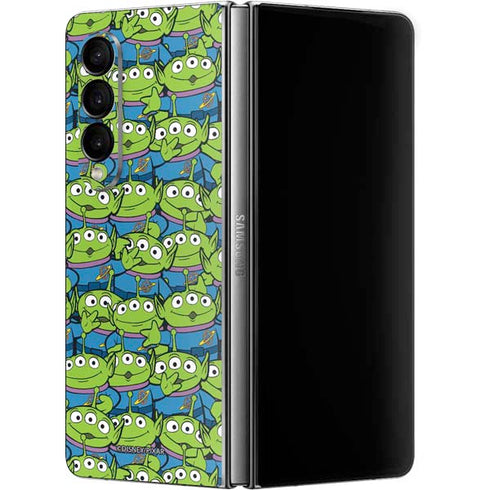 Disney Toy Story Alien Collage Galaxy Z Fold4 5G Skin