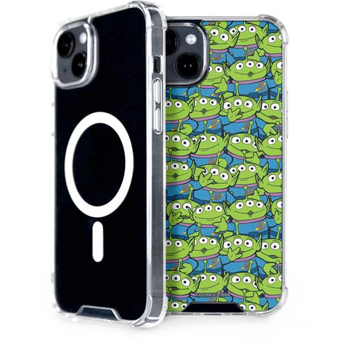 Disney Toy Story Alien Collage iPhone 15 Plus MagSafe Case