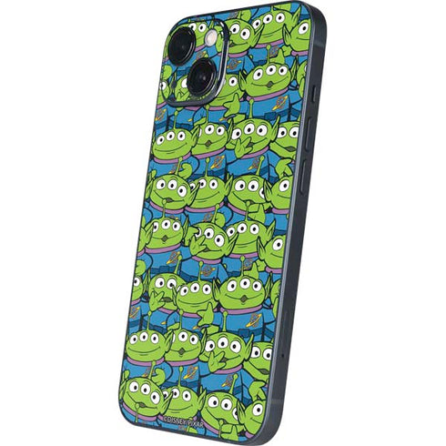 Disney Toy Story Alien Collage iPhone 15 Plus Skin
