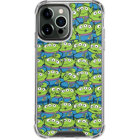 Disney Toy Story Alien Collage iPhone 14 Pro Max Clear Case