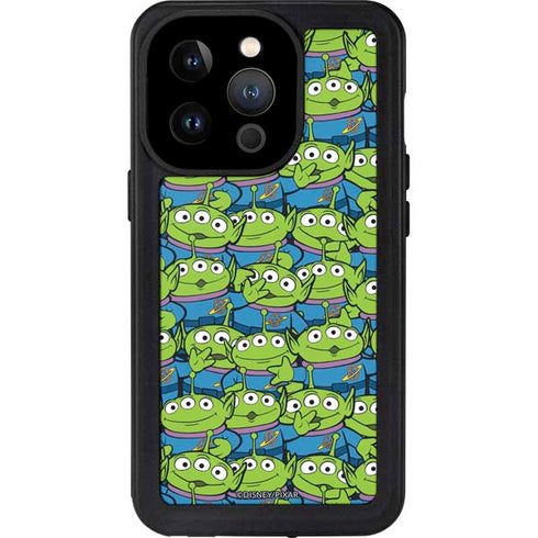 Disney Toy Story Alien Collage iPhone 14 Pro Waterproof Case