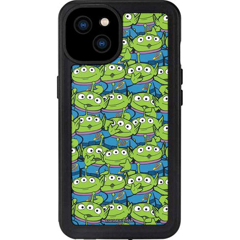 Disney Toy Story Alien Collage iPhone 15 Plus Waterproof Case