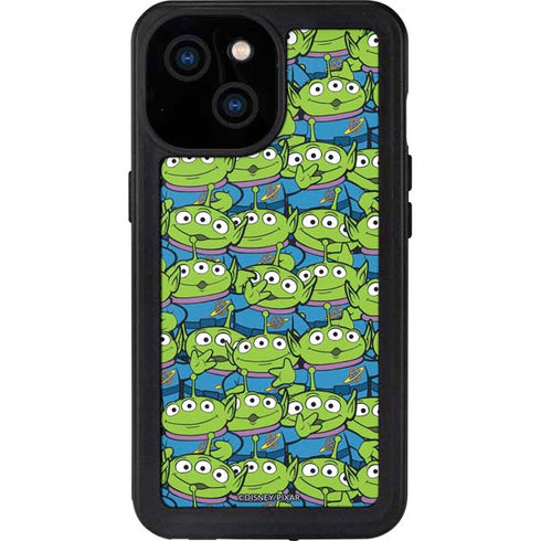 Disney Toy Story Alien Collage iPhone 15 Waterproof Case