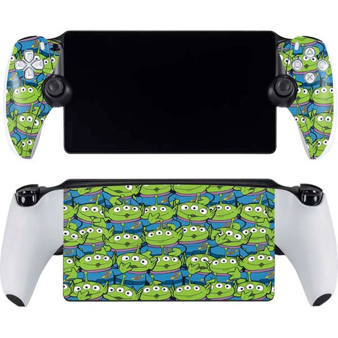Disney Toy Story Alien Collage PlayStation Portal Remote Player Skin