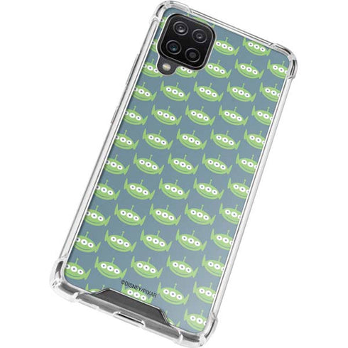 Disney Toy Story Alien Pattern Galaxy A12 Clear Case
