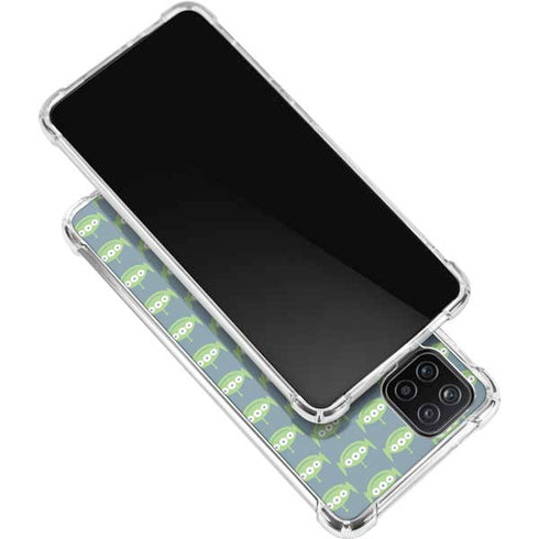 Disney Toy Story Alien Pattern Galaxy A12 Clear Case