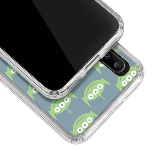 Disney Toy Story Alien Pattern Galaxy A20 Clear Case