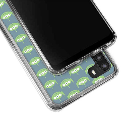 Disney Toy Story Alien Pattern Galaxy A21 Clear Case