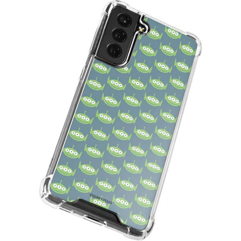 Disney Toy Story Alien Pattern Galaxy S21 FE Clear Case