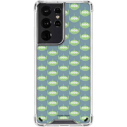 Disney Toy Story Alien Pattern Galaxy S21 Ultra 5G Clear Case