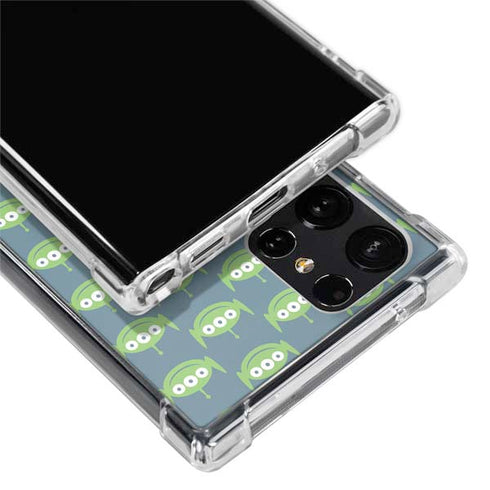 Disney Toy Story Alien Pattern Galaxy S22 Ultra Clear Case