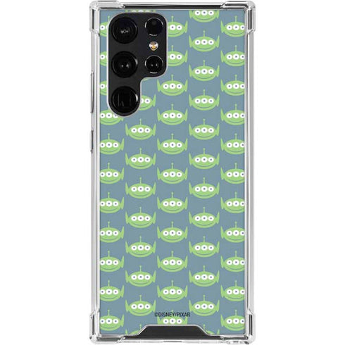 Disney Toy Story Alien Pattern Galaxy S24 Ultra Clear Case