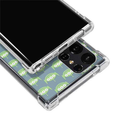 Disney Toy Story Alien Pattern Galaxy S24 Ultra Clear Case