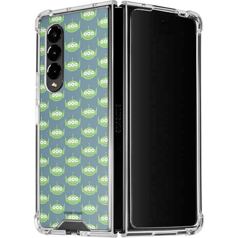 Disney Toy Story Alien Pattern Galaxy Z Fold4 5G Clear Case